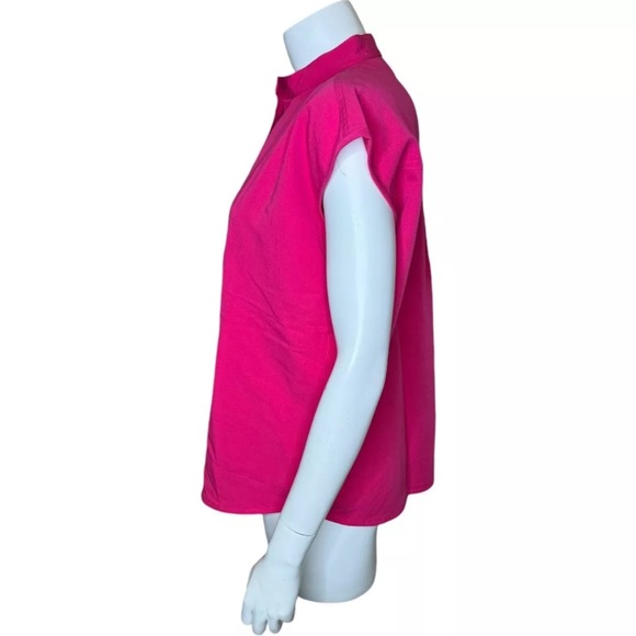 Figs Tops Figs Rafaela Oversized Scrub Top Xs Cap Sleeve Hot Pink